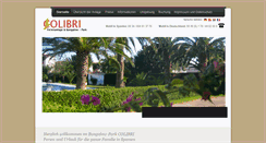 Desktop Screenshot of bungalowpark-colibri.de
