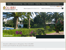 Tablet Screenshot of bungalowpark-colibri.de